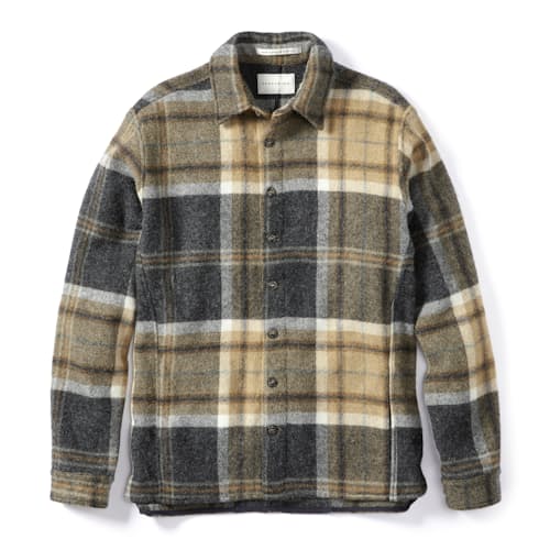 laydown image of Wool Blanket Shirt