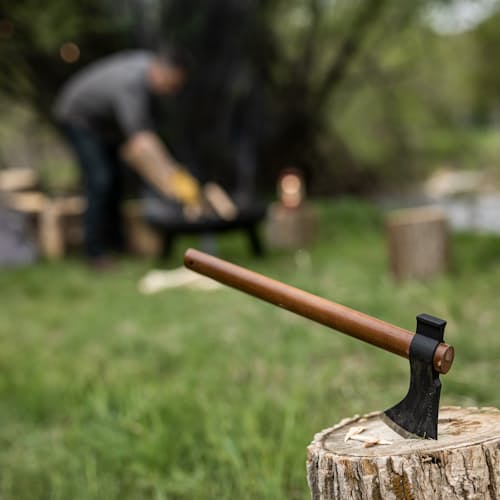 lifestyle image of Woodsman Field Hatchet