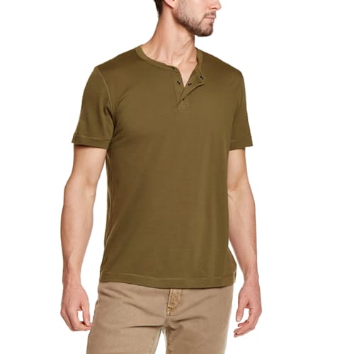 laydown image of 72-Hour Merino Short Sleeve Henley
