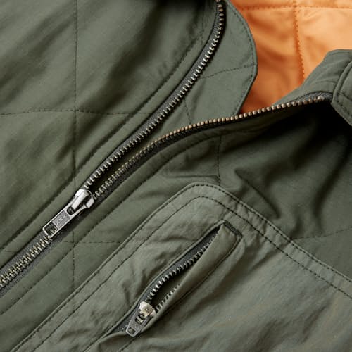 laydown image of Quilted Flight Jacket