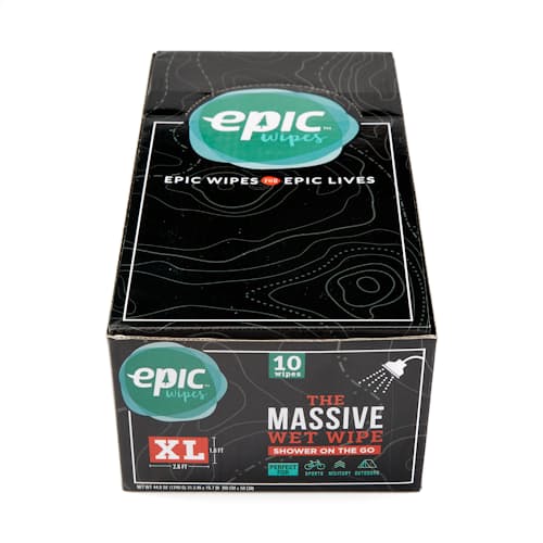 laydown image of 10 Pack - XL Disposable Epic Wipes
