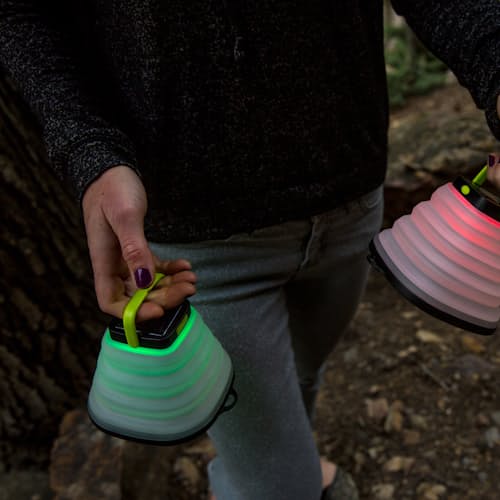 laydown image of Crush Light Chroma Collapsible Solar Lantern