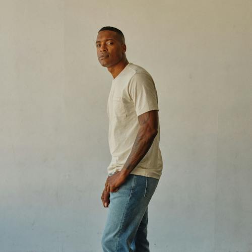 laydown image of Slub Pocket T-Shirt