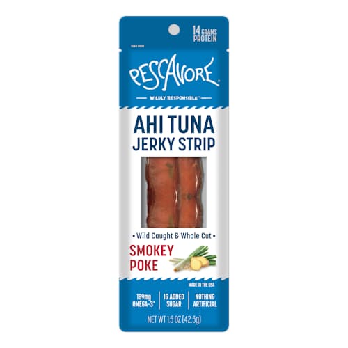 laydown image of Ahi Tuna Jerky Variety Pack