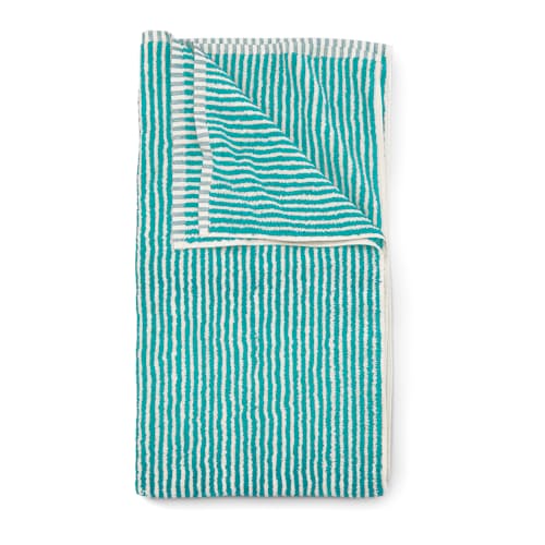 laydown image of Striped Beach Towel