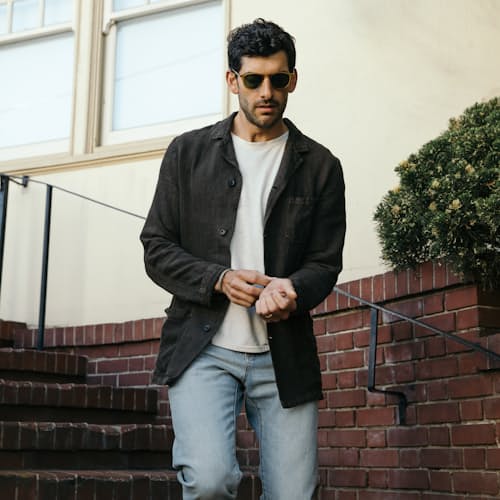 laydown image of Linen Blazer