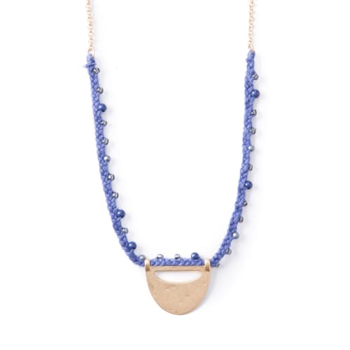 laydown image of Horizon Hand Knotted Necklace