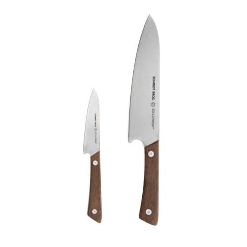 laydown image of 3 Pc Knife Set with Cutting Board