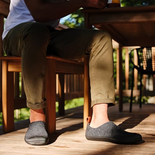 lifestyle image of Wool Outdoor Slipper