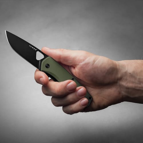 laydown image of The Folsom Pocket Knife - Straight