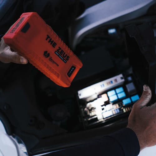 laydown image of The Zeus - Power Bank + Car Battery Jump Starter