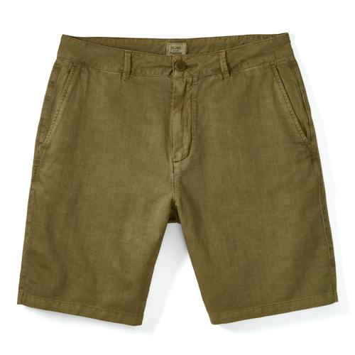 laydown image of Cotton Linen Short - 9"