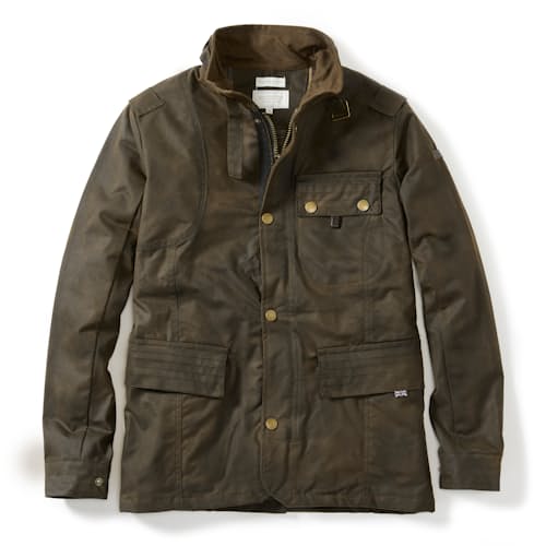 laydown image of Waxed Bexley Jacket