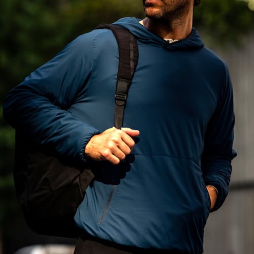 laydown image of Weightless Insulated Hoodie