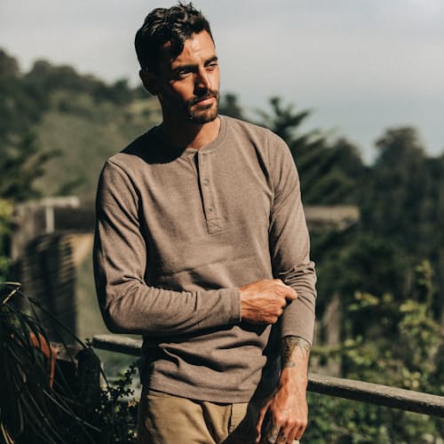 laydown image of The Heavy Bag Henley