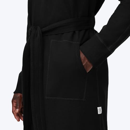 laydown image of Midweight Terry Hooded Robe