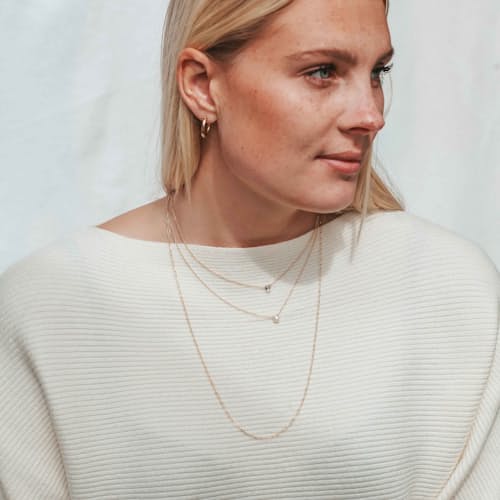 laydown image of Little Pearl Necklace