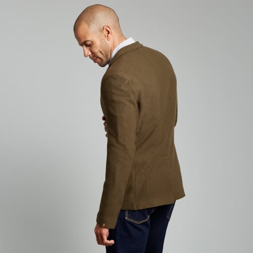 laydown image of Boiled Wool Sportcoat