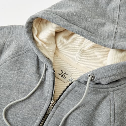 laydown image of 10-Year Waffle-Lined Hoodie