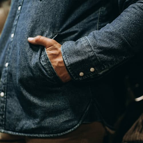 laydown image of The Western Shirt Jacket - Exclusive
