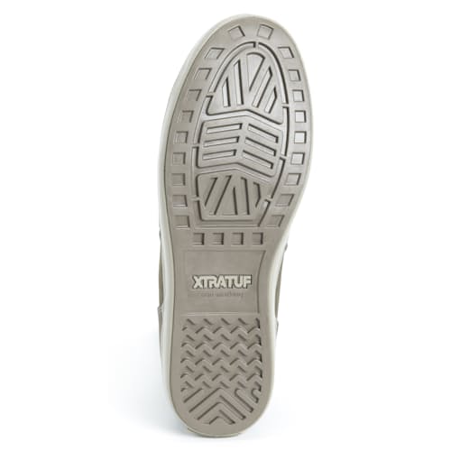 laydown image of Leather Ankle Deck Boot