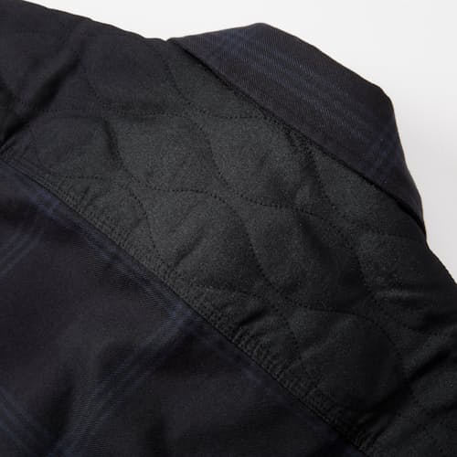 laydown image of Quintana Quilted Flannel Shirt - Exclusive
