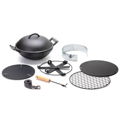laydown image of All-in One Cast Iron Grill