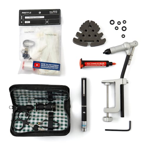 laydown image of Fly Tying Kit - Warm Water