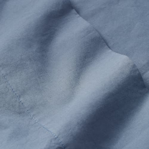 laydown image of Pure Washed Cotton Sheet Set - King