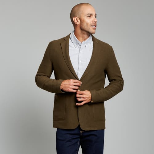 laydown image of Boiled Wool Sportcoat