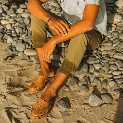 lifestyle image of Woven City Slipper