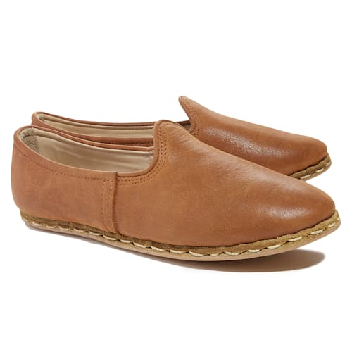 laydown image of Sabah Leather Slip On Shoe
