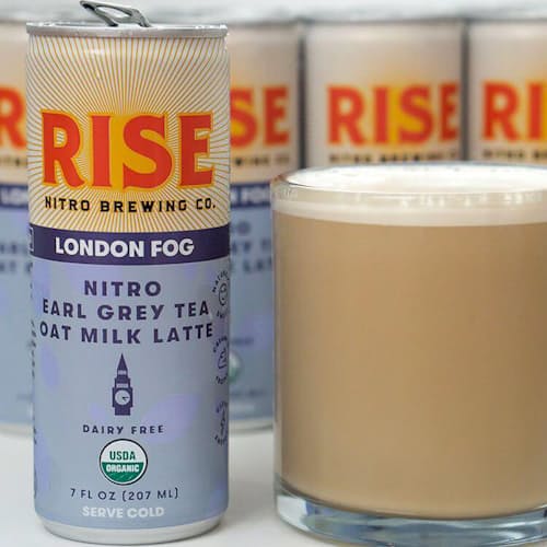 laydown image of Nitro Earl Grey Tea - London Fog 12 pack