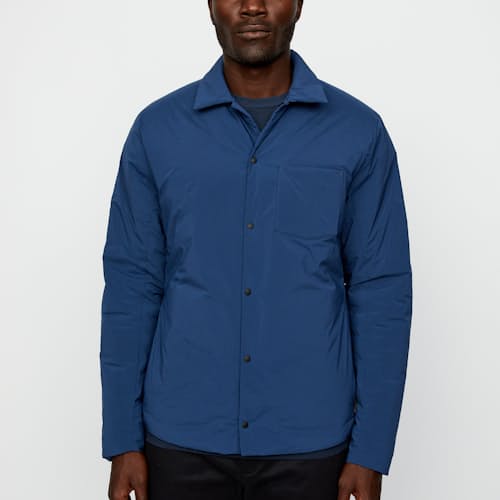 laydown image of Thermal Light Shirt Jacket