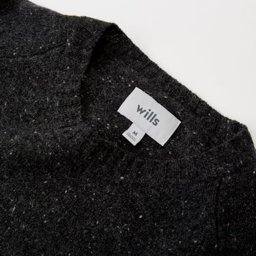 laydown image of Speckled Merino Wool Crewneck Sweater