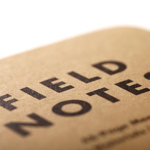 laydown image of Field Notes Leather Folio