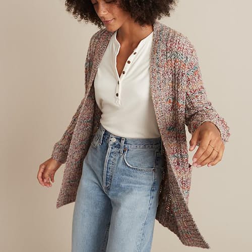laydown image of Women's Ontario Cardigan