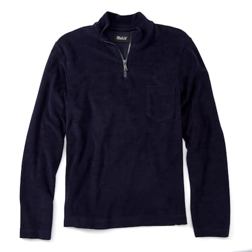 laydown image of Endless Boogie Terry Half Zip