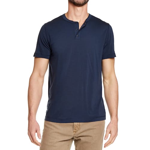 laydown image of 72-Hour Merino Short Sleeve Henley