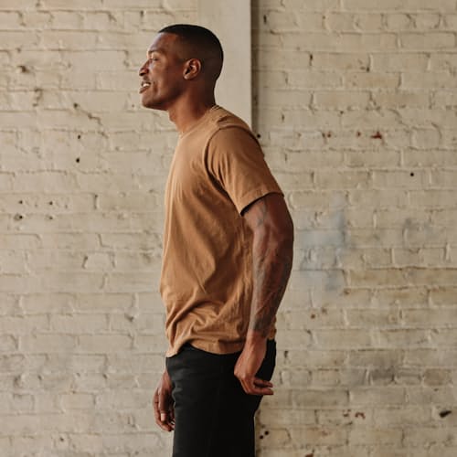 lifestyle image of Supima Crew T-Shirt