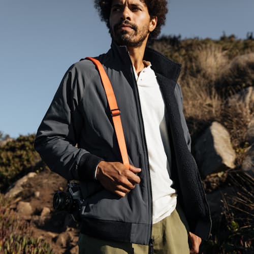 laydown image of Reversible Fleece Jacket