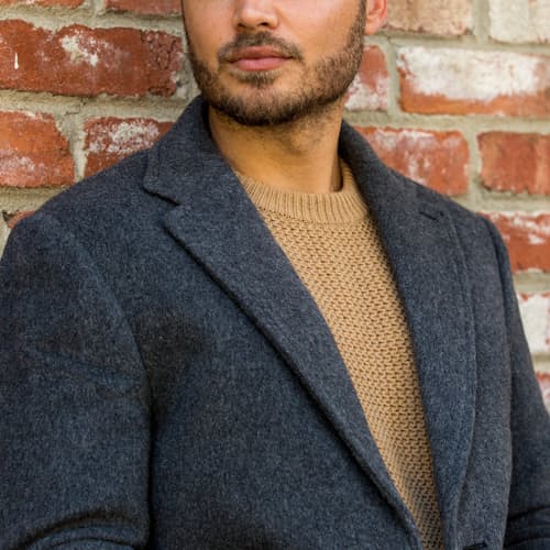 laydown image of Grant Topcoat