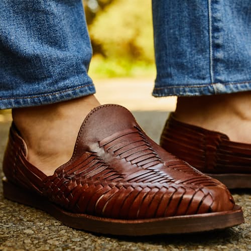 lifestyle image of Cancun Huaraches