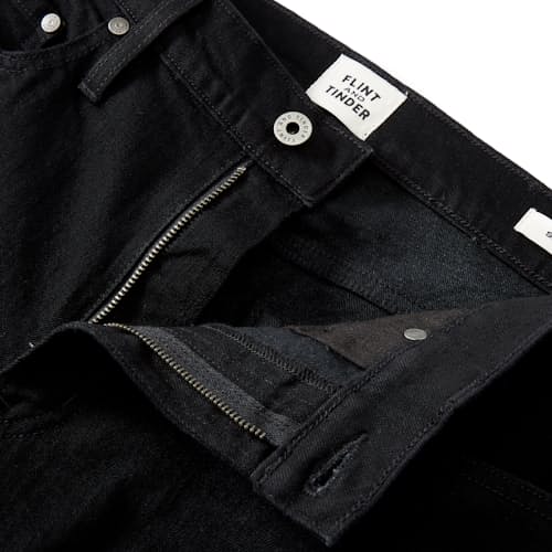 laydown image of Jet Black Jeans - Slim
