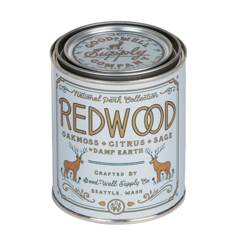 laydown image of Redwood National Park Candle