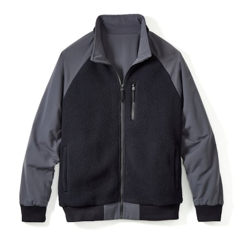 laydown image of Reversible Fleece Jacket