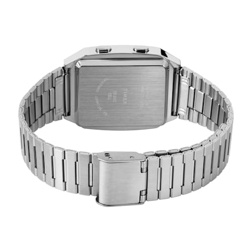 laydown image of Q Timex Reissue Digital LCA Watch