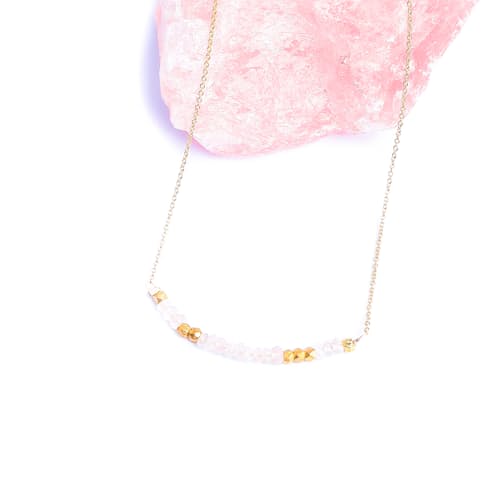 laydown image of Morse Code "Love" Necklace