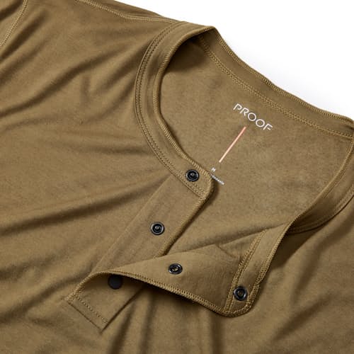 laydown image of 72-Hour Merino Short Sleeve Henley