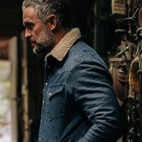 laydown image of The Western Shirt Jacket - Exclusive
